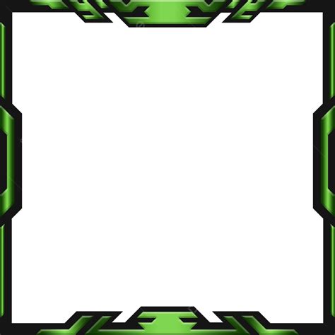 Twitch Live Stream Overlay Gaming Facecam Panel Square Border Template, Live Stream Overlay ...