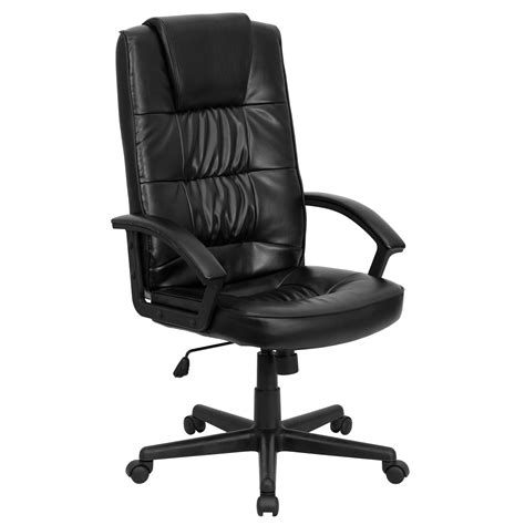 Flash Furniture High Back Black Leather Executive Office Chair by OJ Commerce GO-7102-GG - $117.69