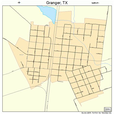 Granger Texas Street Map 4830548