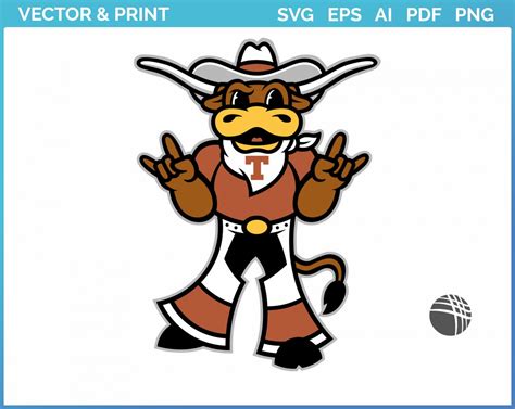 Texas Longhorns - Mascot Logo (2019) - College Sports Vector SVG Logo in 5 formats