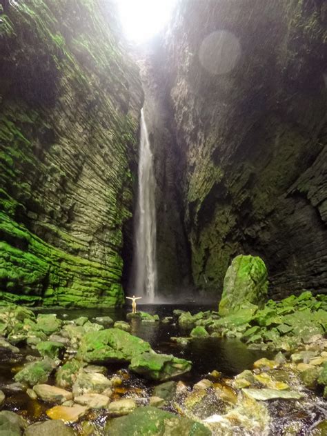 waterfall in the mountains, cachoeira da fumaçinha, chapada diamantina, bahia, brazil – RALPH ...