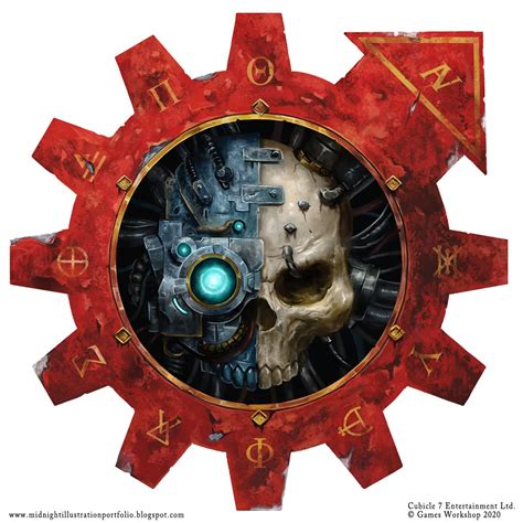 Adeptus Mechanicus Symbol - Art by Sam Manley - 40K Gallery