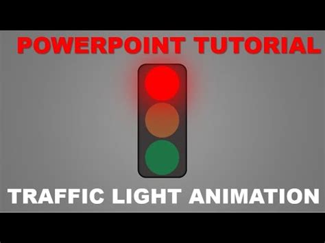 Powerpoint tutorial - traffic light animation - YouTube