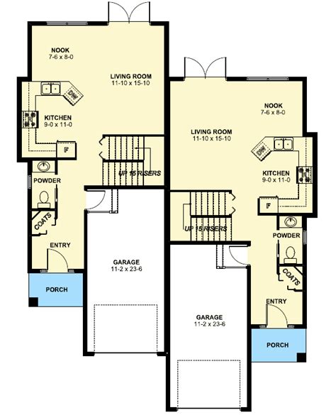 Side By Side Duplex House Plans