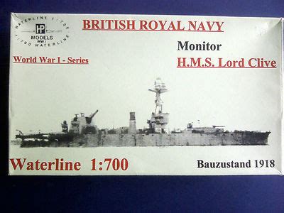 1:700 HMS LORD CLIVE 1918 Monitor Waterline HP Models | #270567391