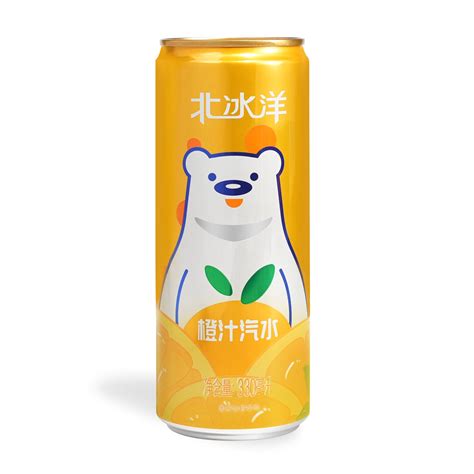 BeiBingYang Arctic Ocean Orange Soda Drink, 11.1 fl. oz (330mL) per can ...