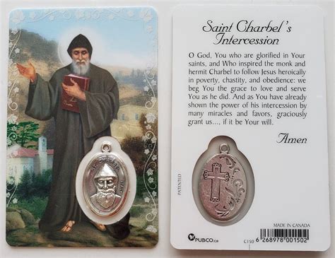 St charbel prayer card – Artofit