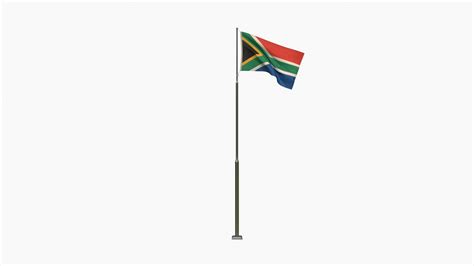 3D Animated South Africa Flag - TurboSquid 1799018