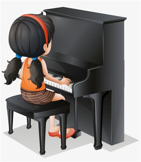 Playing Piano Clipart