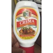 Ole Mexican Foods Mexican Style Cream, Crema: Calories, Nutrition Analysis & More | Fooducate