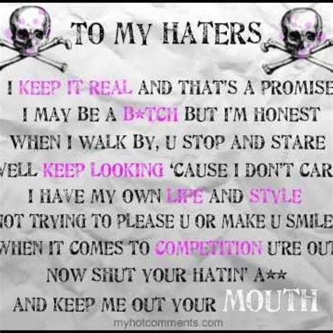 Dear Haters Quotes. QuotesGram