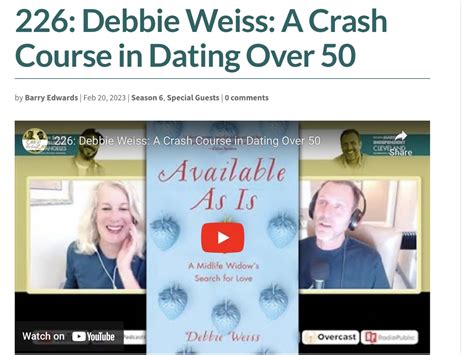 Debbie Weiss: A Crash Course in Dating Over 50 – Debbie Weiss Author