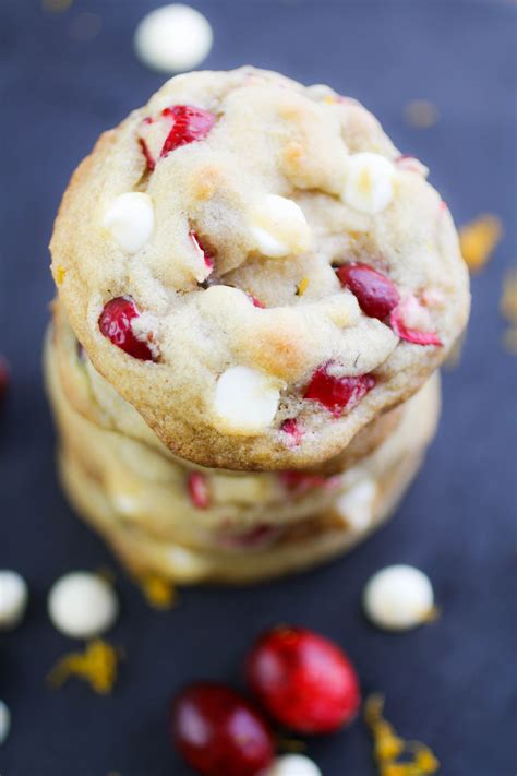 Cranberry-Orange White Chocolate Chip Cookies