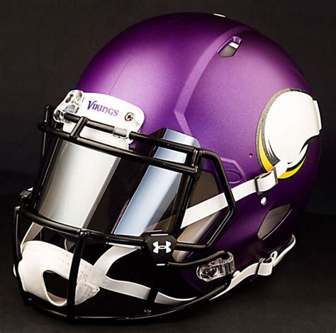 MINNESOTA VIKINGS NFL Authentic GAMEDAY Football Helmet w/ MIRROR Eye ...