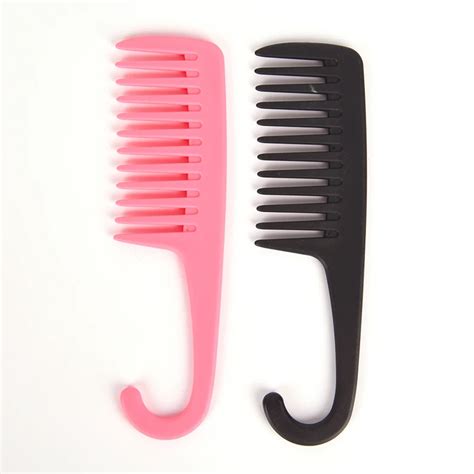 Large Wide Tooth Combs Of Hook Handle Detangling Reduce Hair Loss Comb Pro Hairdress Salon ...