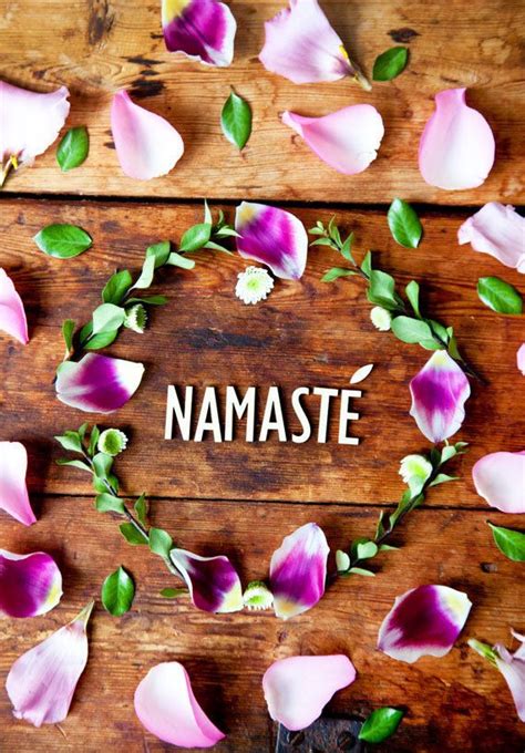 Namaste Quote Print | We are One Poster | Philosophical | Floral Wreath Photographic Print ...