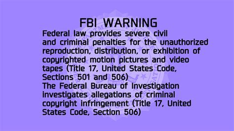 FBI warning screen remake (1992) by KingofAmericanArgent on DeviantArt