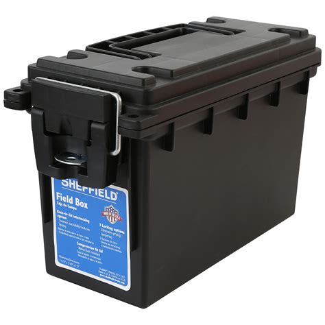 Buy Sheffield 12629 Field Box, Pistol, , or Ammo Storage Box, Tamper-Proof Ammo Can with 3 ...