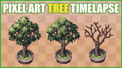 Xp Trees Pixel Art Landscape Pixel Art Tutorial Pixel Art Design | The ...