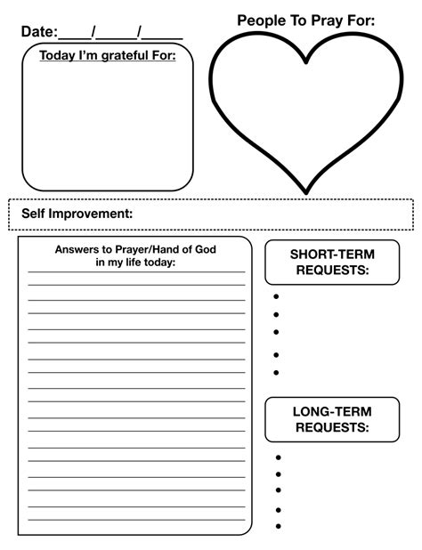 Printable Prayer Journal