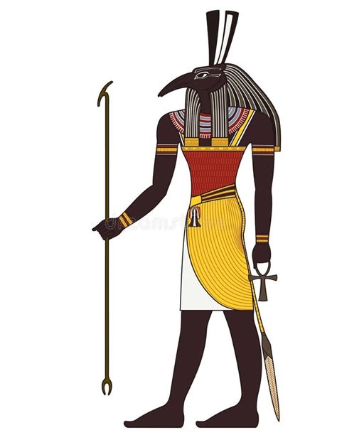 Seth , Isolated Figure Of Ancient Egypt God Stock Vector - Illustration ...