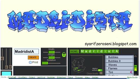 Cara membuat Tulisan Graffiti Keren Online dan Mudah Tanpa Harus Menguasai Desain Grafis - Seni ...