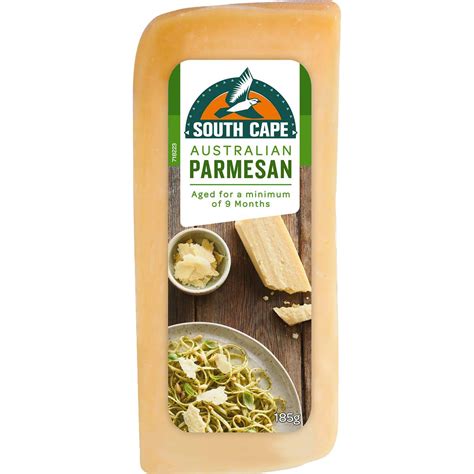 South Cape Aged Parmesan Cheese 185g | Woolworths