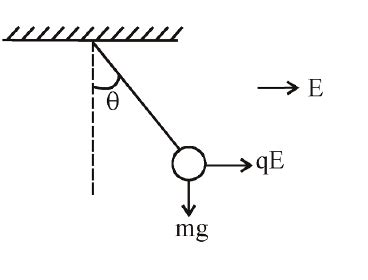 The bob of a simple pendulum has mass 2g and a charge of 5.0 μ C. It is at rest in a uniform ...