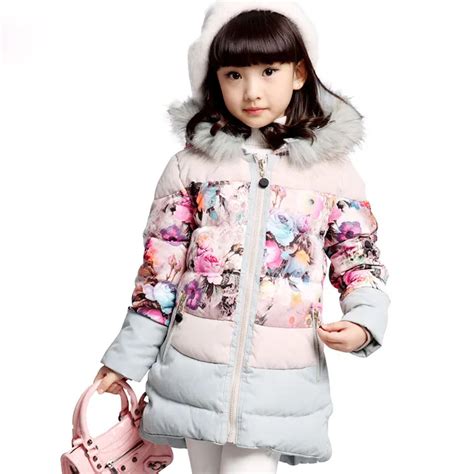 Girls Winter Coat 2016 Brand Designer Kids Clothing Teenage Girls Jacket Hooded Coats Children ...