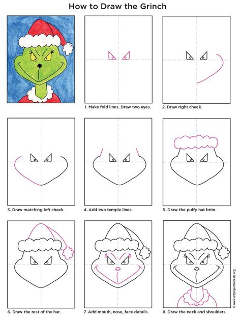 How To Draw The Grinch Art For Kids Hub - Howto Techno