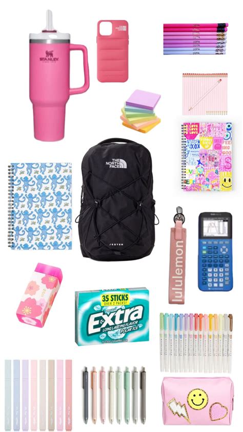 Preppy school supplies – Artofit