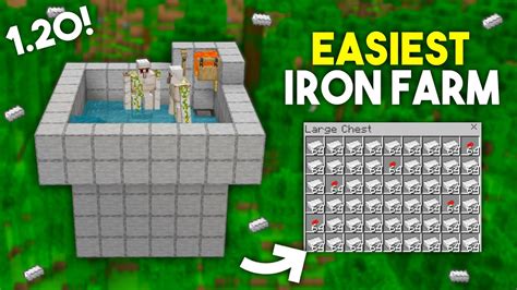 BEST Iron Farm For Minecraft Bedrock 1.20 - Minecraft Builders