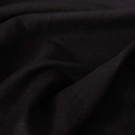 Washed Black Linen Fabric by the Metre | Wild Linens