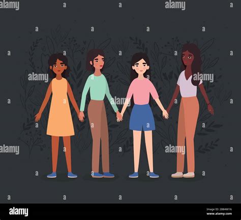 Women holding hands vector design Stock Vector Image & Art - Alamy