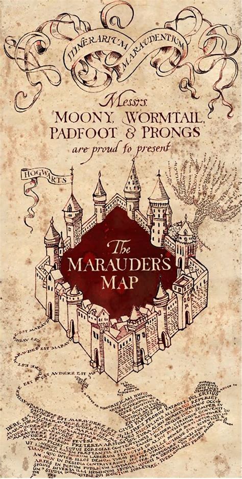 Printable Marauders Map - Printable Word Searches