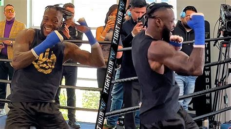 DEONTAY WILDER SHOWING MASSIVE IMPROVEMENTS - THROWING SOUL SNATCHING UPPERCUTS IN MEDIA WORKOUT ...