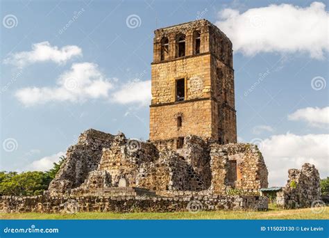 Ruins of Panama Viejo, UNESCO World Heritage Site Stock Photo - Image ...