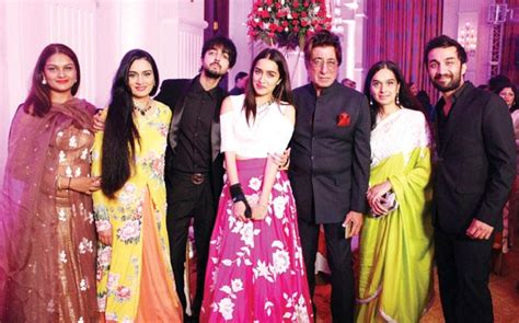 Shraddha Kapoor with family at best friend's engagement