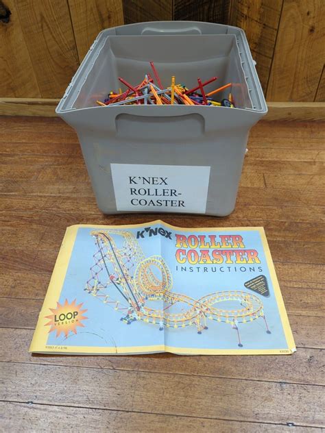 VINTAGE K'NEX ROLLER COASTER PLAYSET MODEL 63030 Uncounted PIECES 1995 ...