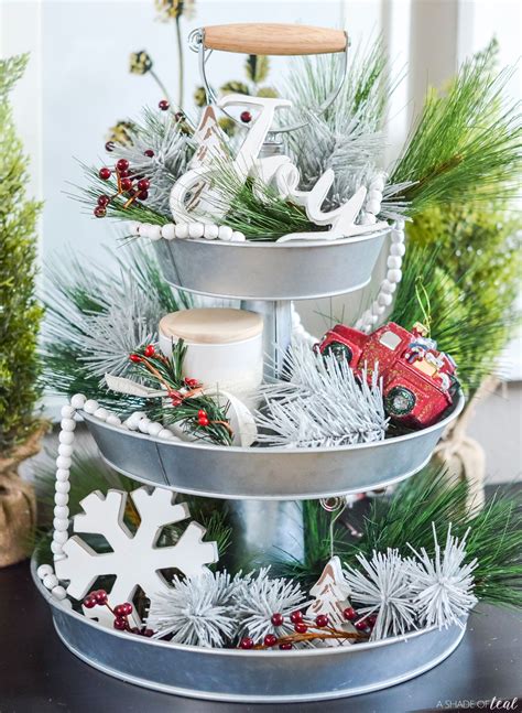 Decorate your Tiered Tray for Christmas