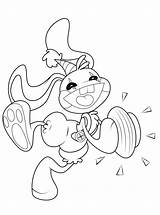 Kids n funcom  Coloring Page Poppy Playtime Bunzo Bunny sketch template