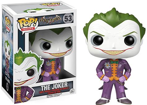 Funko Batman Arkham Asylum POP Heroes The Joker Vinyl Figure 53 Arkham ...