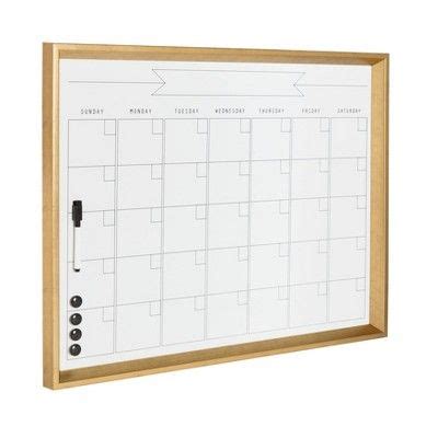 21.5" x 27.5" Calter Framed Magnetic Dry Erase Monthly Calendar Gold ...