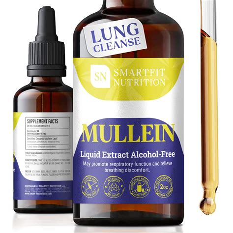 Buy Mullein - Mullein Leaf Extract - Lung Cleanse - Mullein Drops ...