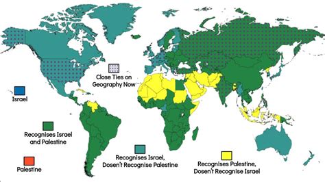 Countries supporting Israel or Palestine : r/MapPorn