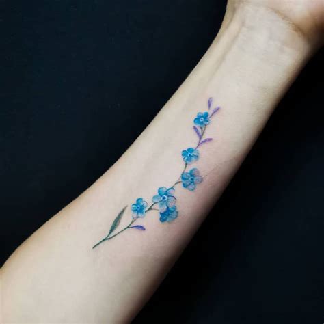 Top 61 Best Forget Me Not Tattoo Ideas - [2021 Information Guide]