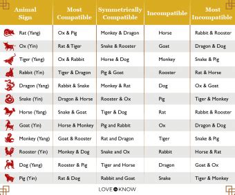 chinese astrology signs compatibility Chinese zodiac compatibility: 12 ...