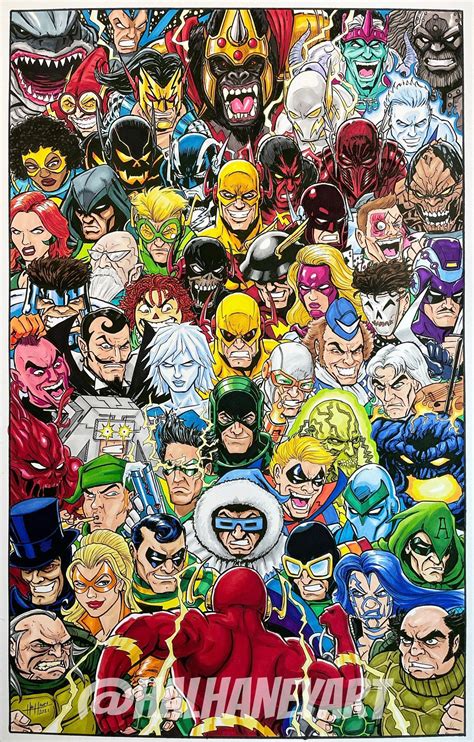 Flash Rogues Gallery 11x17 Fine Art Print - Etsy in 2022 | Star art, Dc comics artwork, Art