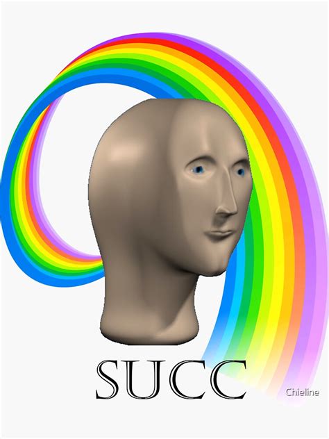 "succ meme" Sticker for Sale by Chieline | Redbubble