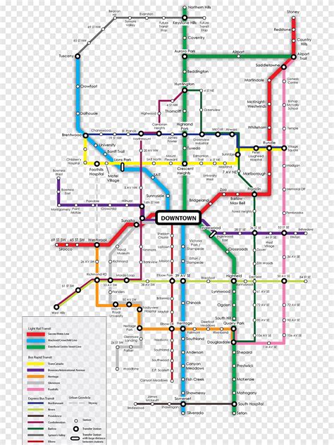 Calgary Transit Light rail McKnight-Westwinds Tube map, Rigid Bus, angle, symmetry png | PNGEgg